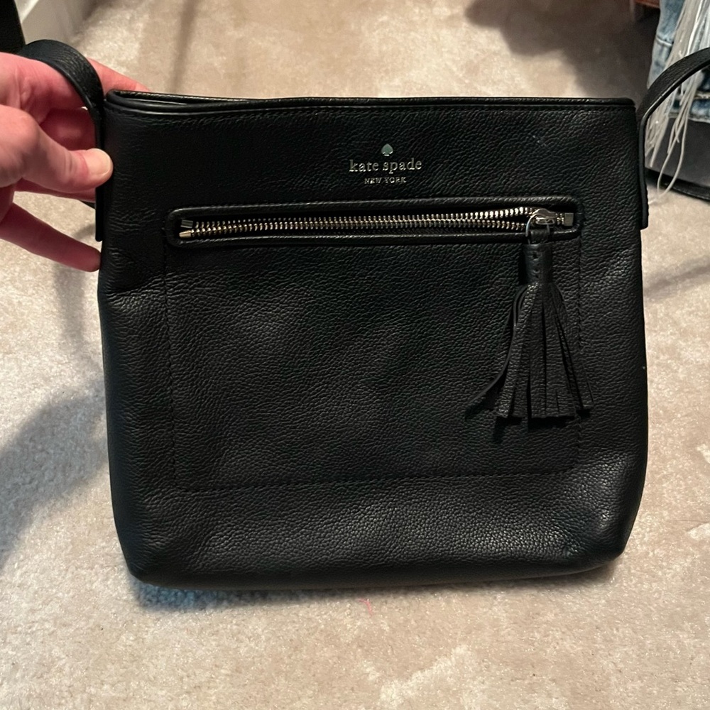 Black Kate Spade crossbody bag